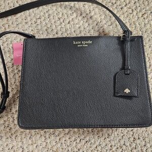 NWT Kate Spade Plain Leather Crossbody Shoulder‎ Crossbody Black WKRU6010